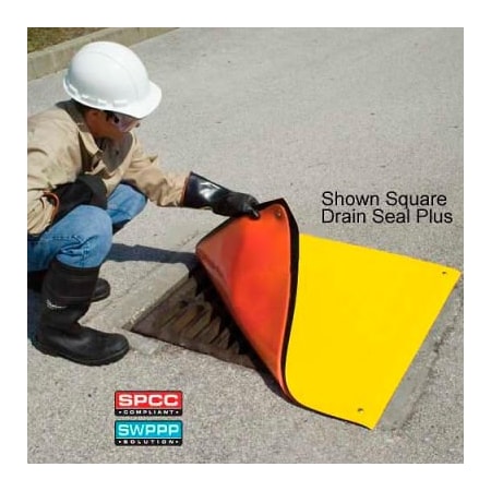 Ultratech UltraTech 2164 Ultra-Drain Seal Plus, Rectangular, 18" x 58", Orange/Yellow 2164